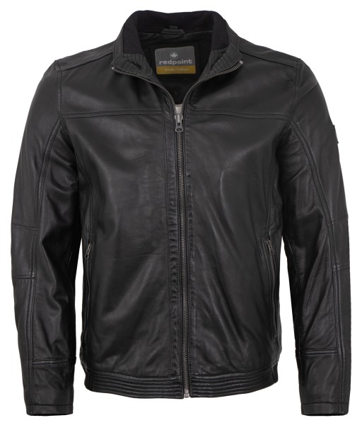 Redpoint - Herren Lederjacke Lammnappa schwarz-14151