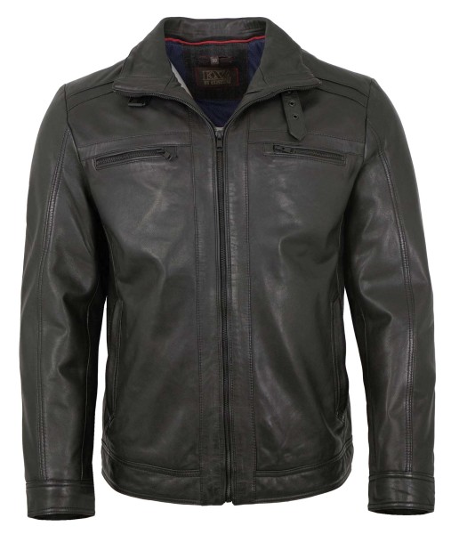 Existenz - Herren Lederjacke Lammnappa schwarz-14162-2