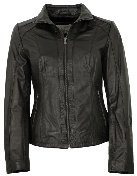 7eleven - Damen Lederjacke Lammnappa schwarz-13932