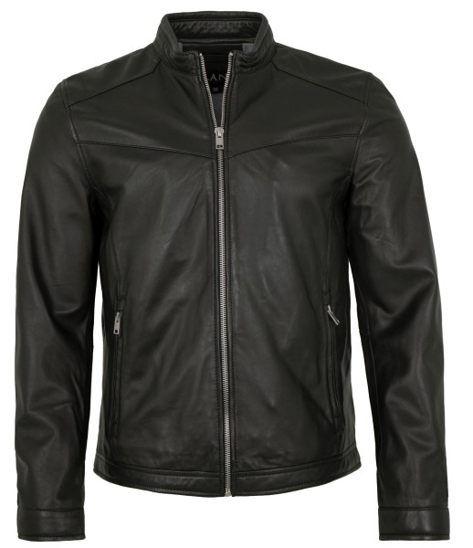 Jilani - Herren Lederjacke Lammnappa schwarz-13768-1