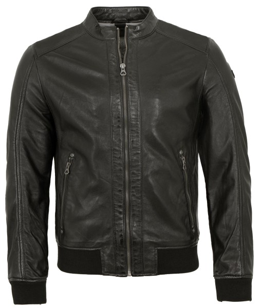 Gipsy - Herren Lederjacke Blouson Lammnappa schwarz-13793