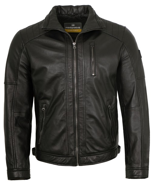 Redpoint - Herren Lederjacke Lammnappa schwarz-14125