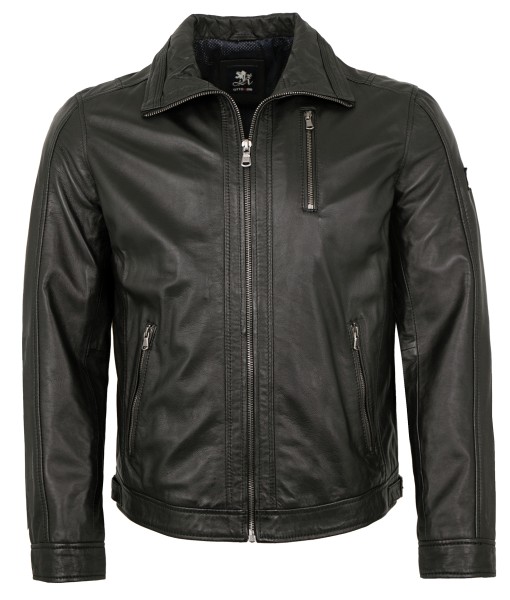 OTTO KERN - Herren Lederjacke Lammnappa schwarz-13828