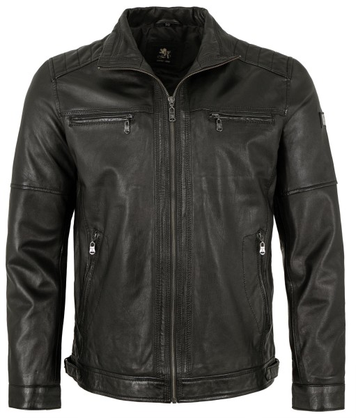 OTTO KERN- Herren Lederjacke Lammnappa schwarz-13353