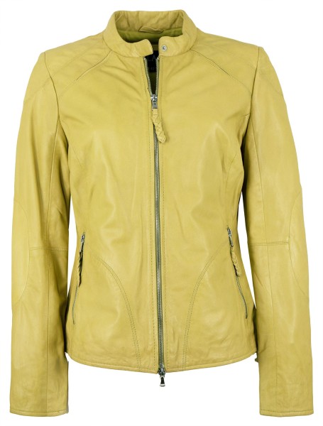 Jilani - Damen Lederjacke Lammnappa gelb-13310-1