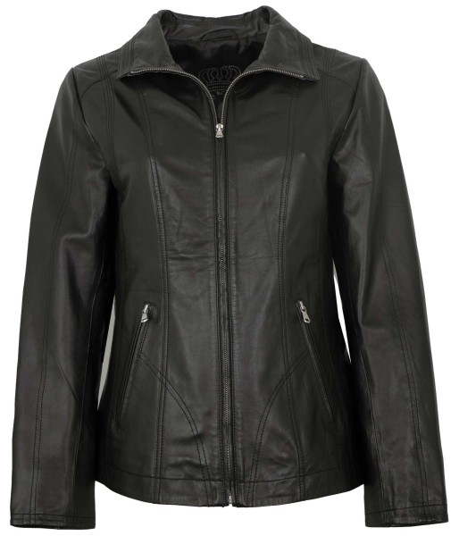 MADDOX - Damen Lederjacke Lammnappa schwarz-13991