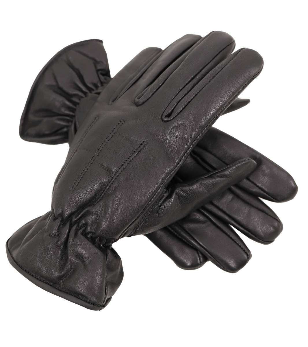 Lederhandschuhe Braun, Kontrastnähte | Kaufen Auf