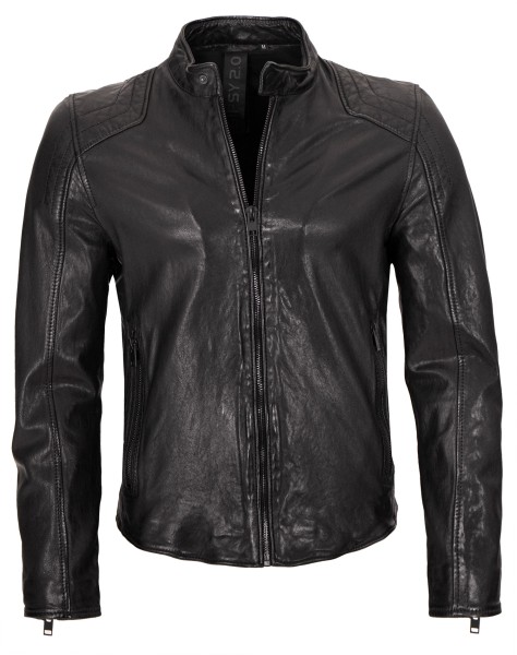 Gipsy - Herren Lederjacke Lammnappa schwarz-13124