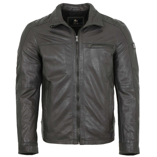 OTTO KERN- Herren Lederjacke Lammnappa anthra-14307