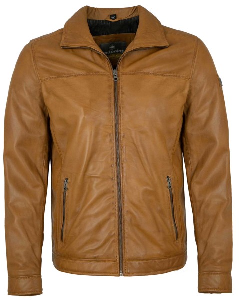 Redpoint - Herren Lederjacke Lammnappa haselnuss-13885