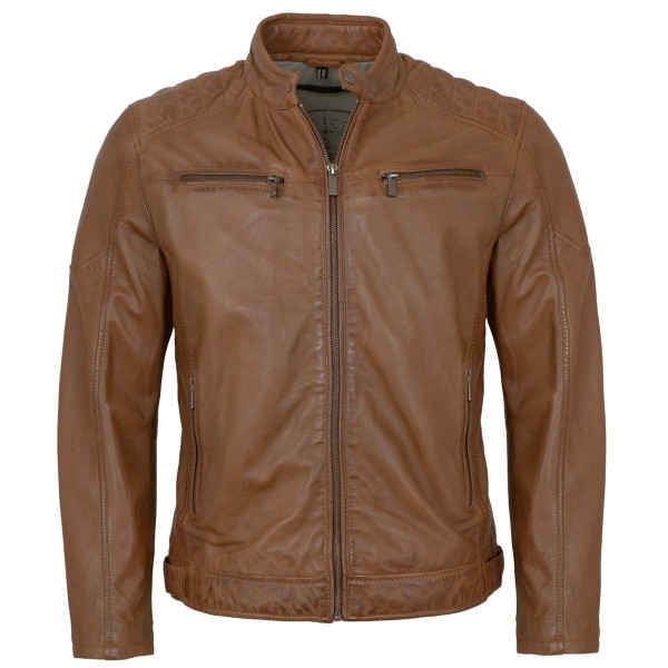 Deercraft - Herren Lederjacke Lammnappa cognac-14232