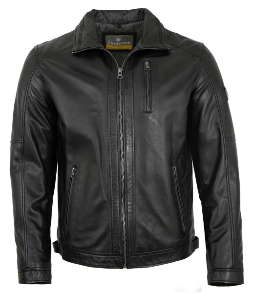 Redpoint - Herren Lederjacke Lammnappa schwarz-14178