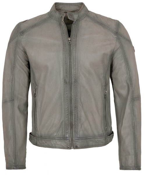 Gipsy - Herren Lederjacke Lammnappa grau-13834