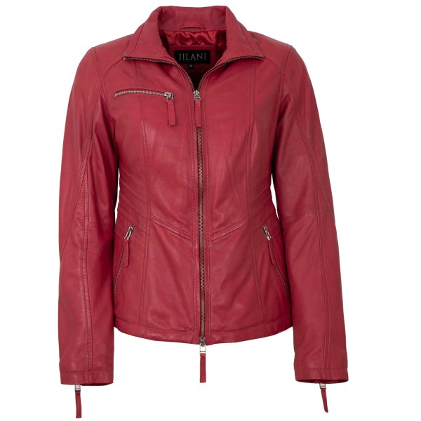 Jilani - Damen Lederjacke Lammnappa mangolie-14223