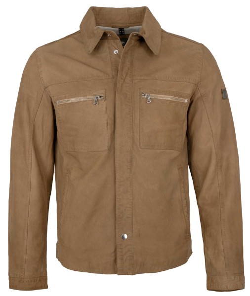 Redpoint - Herren Lederjacke Lammnubuk sand-14013