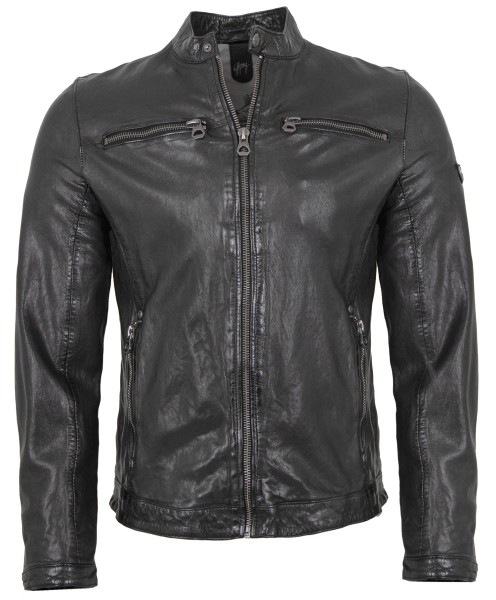 Gipsy - Herren Lederjacke Lammnappa schwarz-13833