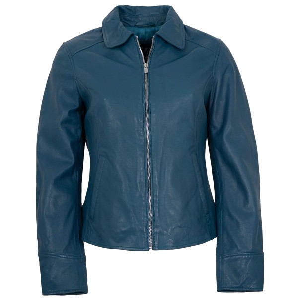 Jilani - Damen Lederjacke Lammnappa blau-14432