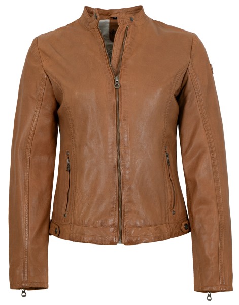 Gipsy - Damen Lederjacke Lammnappa camel-13822