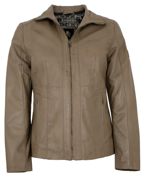 OTTO KERN - Damen Lederjacke Lammnappa coffee-14149-2