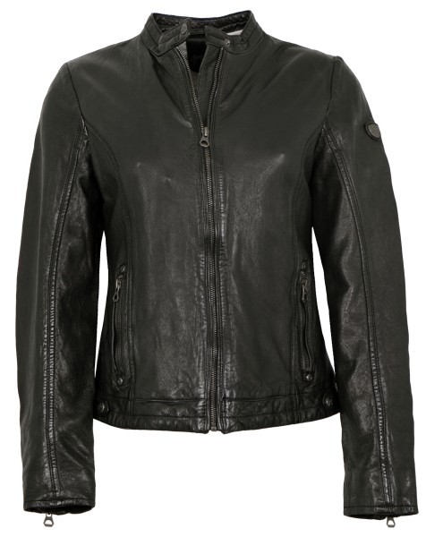 Gipsy - Damen Lederjacke Lammnappa schwarz-13820