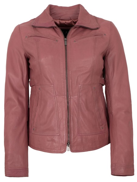 Jilani - Damen Lederjacke Lammnappa rose-13989