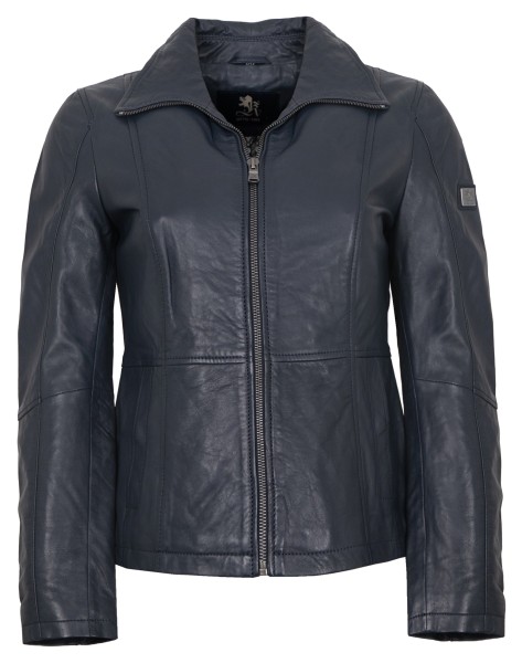 OTTO KERN - Damen Lederjacke Lammnappa navy-14130