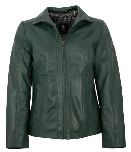 OTTO KERN - Damen Lederjacke Lammnappa grün-14147-2
