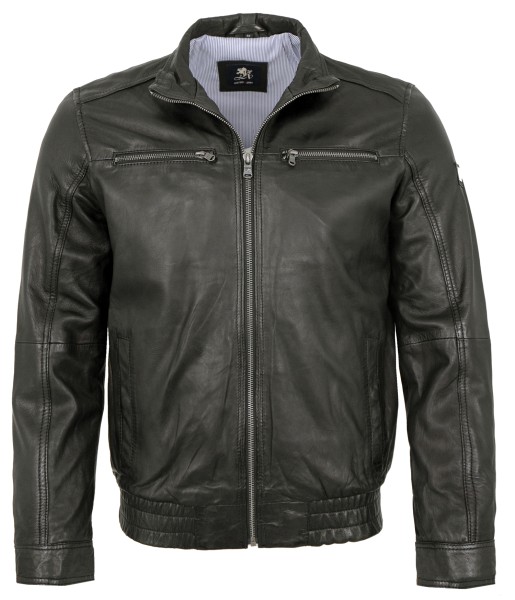 OTTO KERN - Herren Lederjacke Lammnappa schwarz-13829