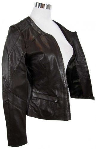 Details Damen Paradise Lederjacke Braun Zu In Lammnappa Made Feminine sQdthr