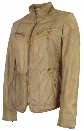 Damen Lederjacke Lammnappa latte *B-Ware* Jilani