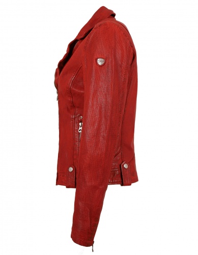 Gipsy Damen Lederjacke Bikerjacke Lammnappa rot *B-Ware*