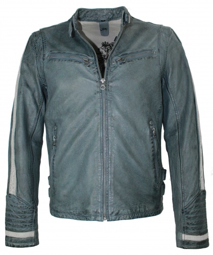 Lederjacke Bekleidung Herren Lammnappa Gipsy Blau zVpqSUGM