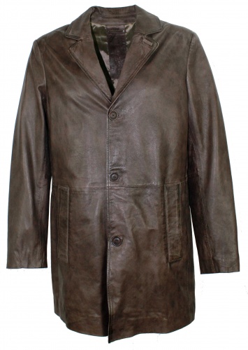 David Moore - Herren Kurzmantel Ledermantel Mantel Lammnappa mocca | eBay